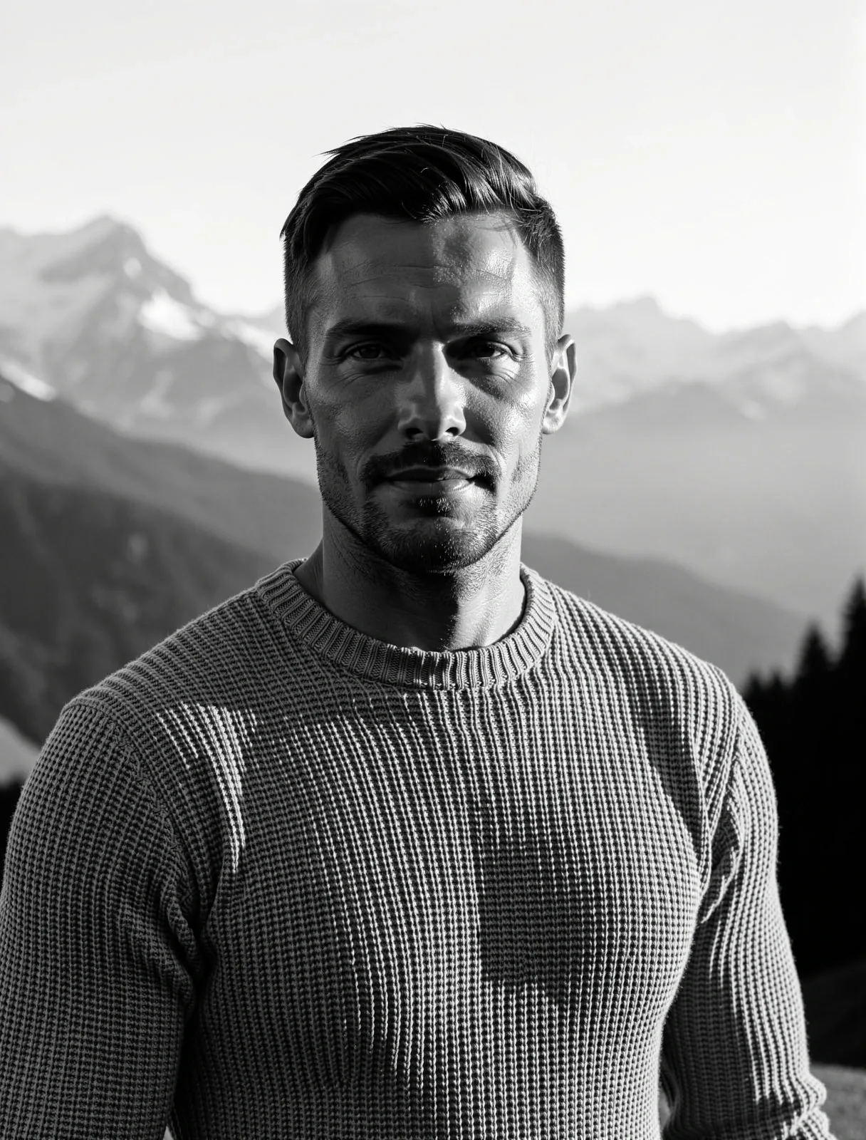 Portrait des Gründers von AlpsFit in den Schweizer Alpen